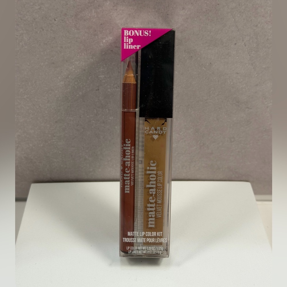 🩷5/$10 Hard Candy Matte-aholic Matte Lip Color Kit - Brown